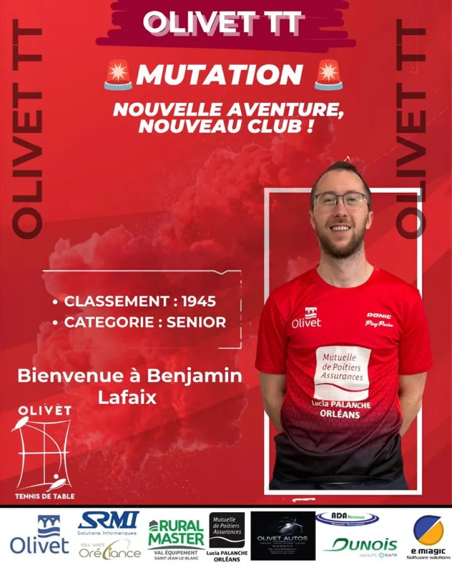 Bienvenue à Benjamin Lafaix ! — photo 1