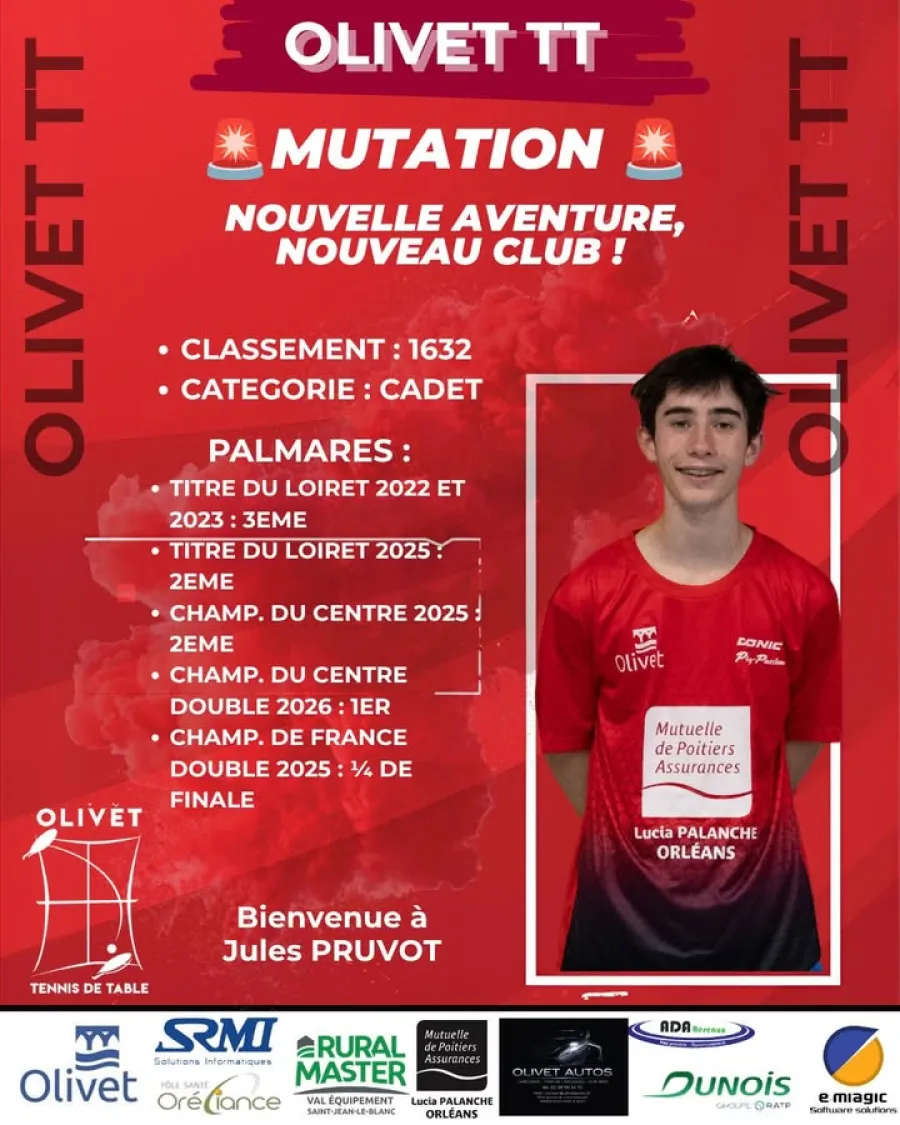 🏓 Bienvenue Jules ! — photo 1